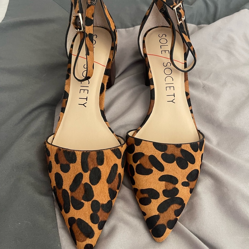 Sole Society Leopard Print Heels